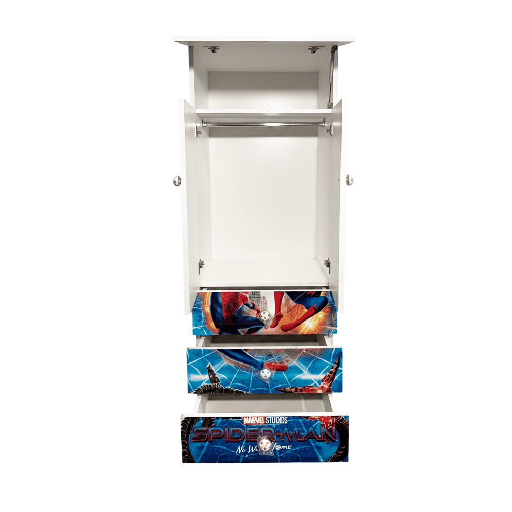 Ropero Spiderman 60cm Abierto