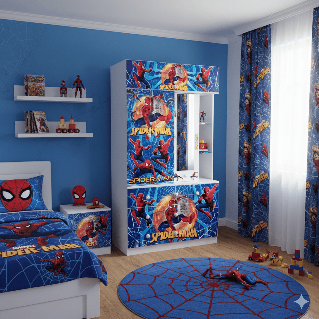 Ropero Spiderman de 1m Abierto